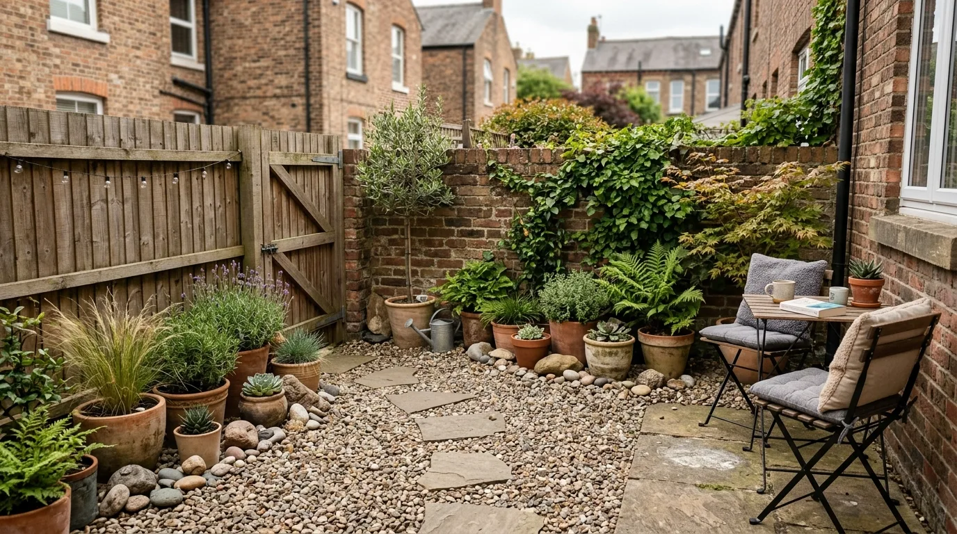 Minimal Gravel Courtyard